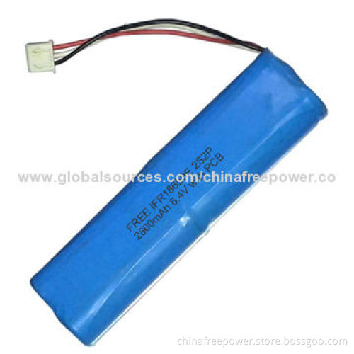2800mAh Battery Pack, Lithium Iron Phosphate System, Safety and Long Life